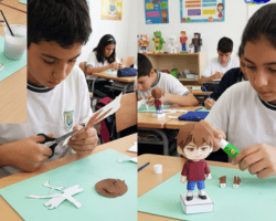Montagem do jogador em papercraft