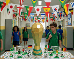 Culminância com troféu e bandeiras